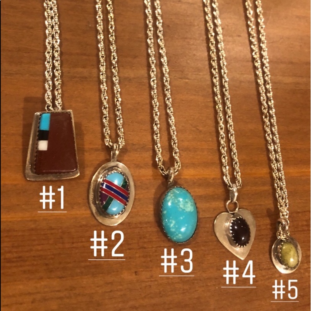 Turquoise Native American Handmade Necklace #3